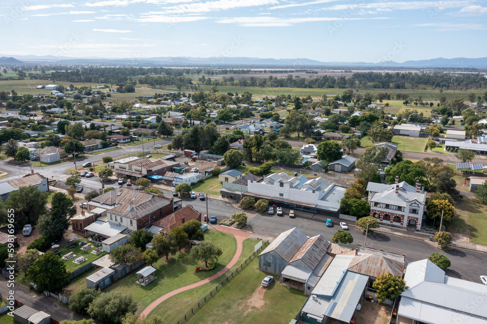 The northern New South Wales town of  Boggabri .