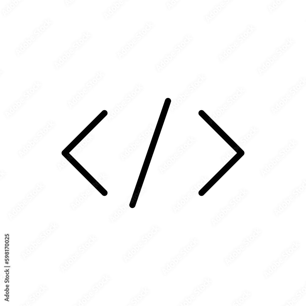 Code icon vector illustration on white background.eps Code icon vector illustration on white background.eps