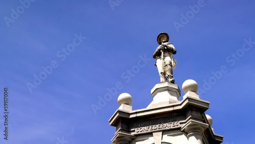 Confederate Mothers Monument in Texarkana with video panning left to right. photo