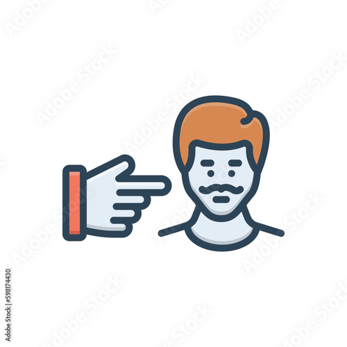 Color illustration icon for sie indicate 