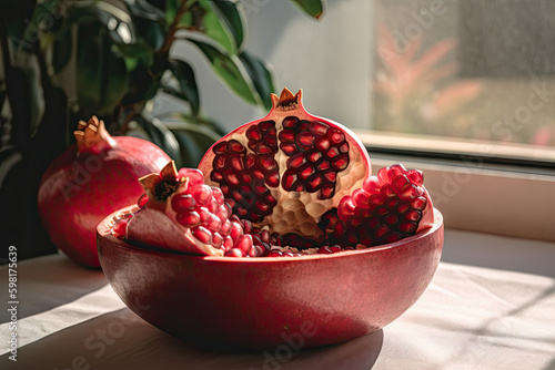 picture of a fresh Pomegranate fruit