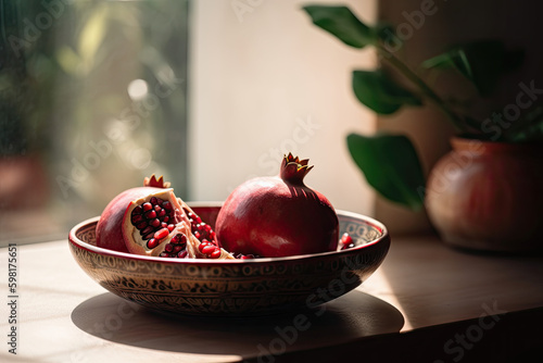picture of a fresh Pomegranate fruit