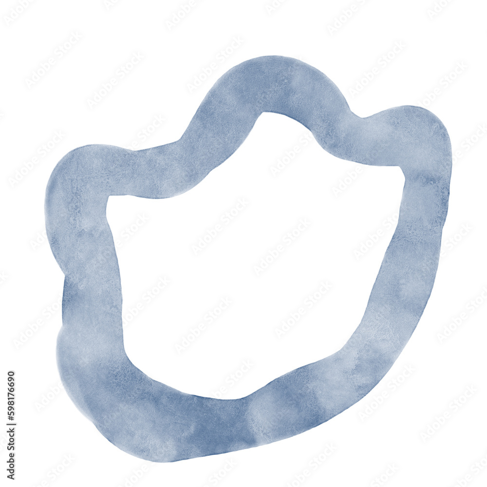 Dark Blue Watercolor Abstract Shapes Dark Blue Watercolor Abstract Shapes