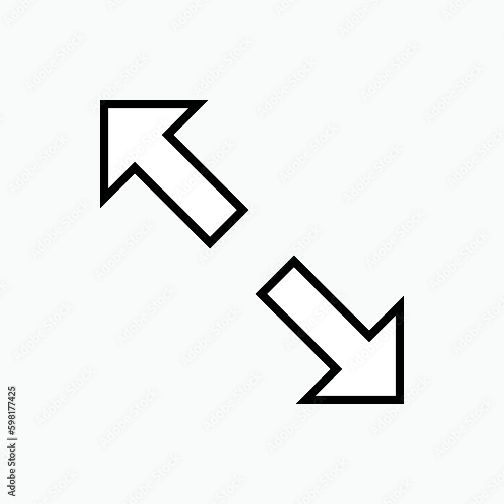 Maximize Icon. Universal Interface Element, Sign and Symbol - Vector. Maximize Icon. Universal Interface Element, Sign and Symbol - Vector.