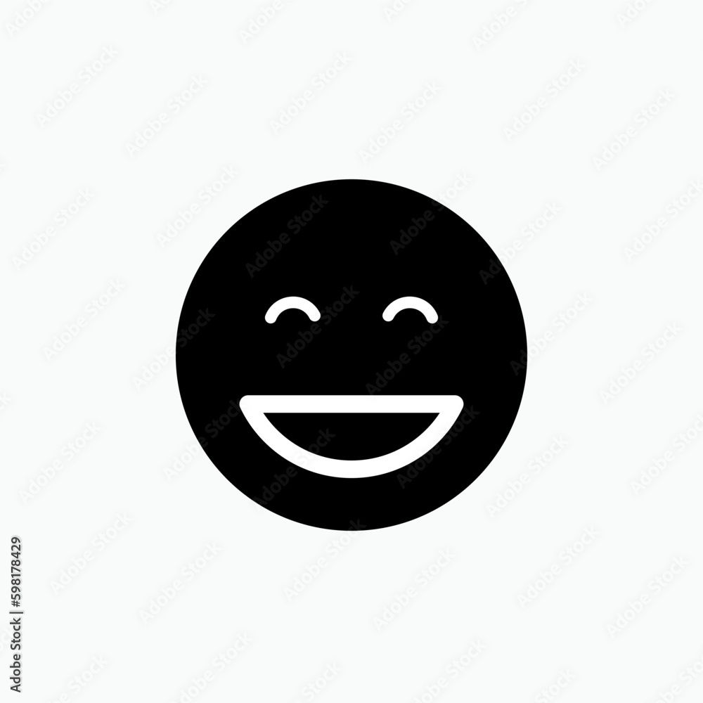 Laugh Emoticon. Laughing Emoji. Happy Symbol for Design, Presentation, Website or Apps Elements. Laugh Emoticon. Laughing Emoji. Happy Symbol for Design, Presentation, Website or Apps Elements.