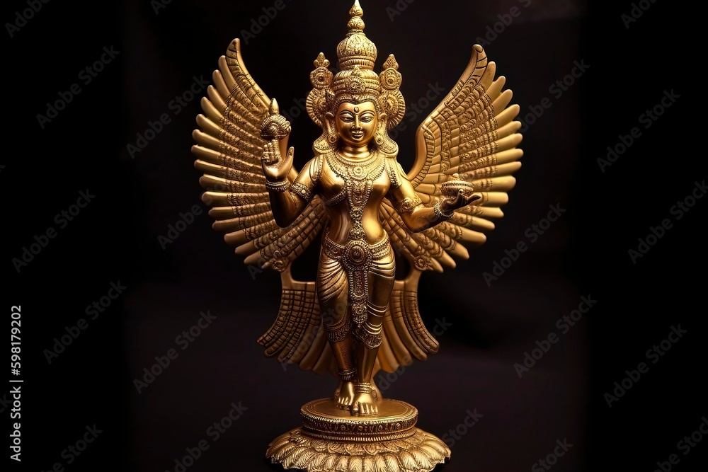 Lord Vishnu , Hindu God. Generative AI Lord Vishnu , Hindu God. Generative AI
