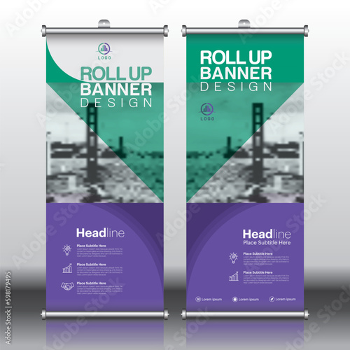 Roll up, roll up banner, rollup banner brochure flyer banner design template vector, roll up design modern x-banner and flag-banner. rectangle size