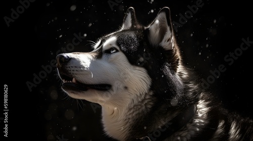husky dog portrait © Keir