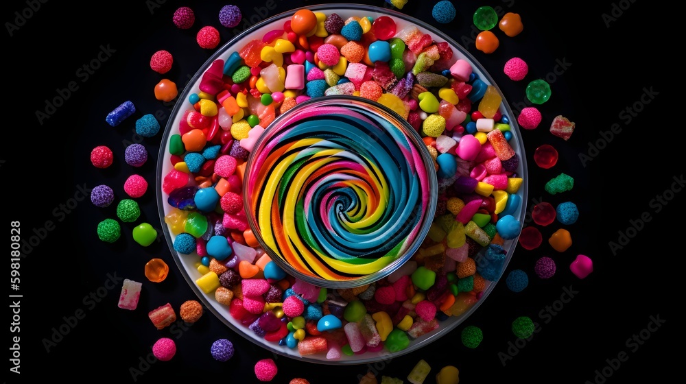 abstract colorful spiral candy abstract colorful spiral candy
