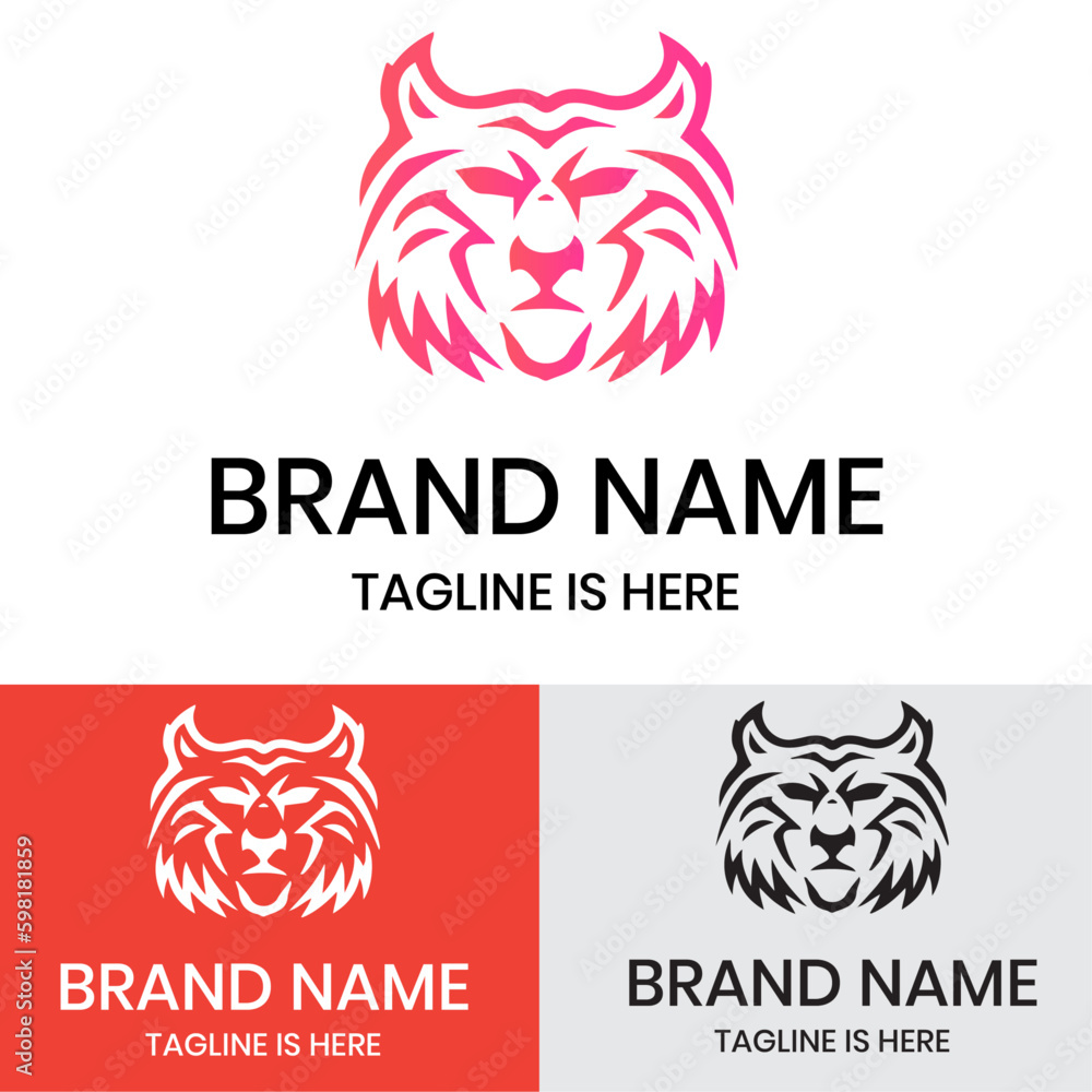Lion head logo concept
