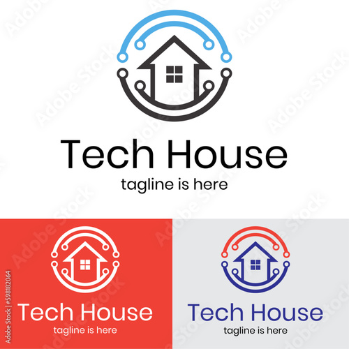 Tech house logo design © Htmmehedi427