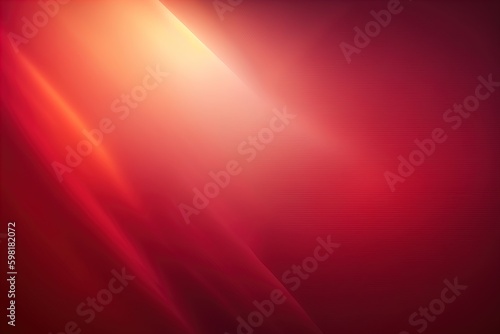 Red abstract composition with flowing design