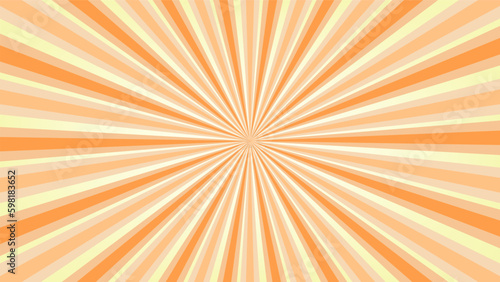 abstract yellow sunburst pattern background for modern graphic design element. shining ray cartoon with colorful for website banner wallpaper and poster card decoration