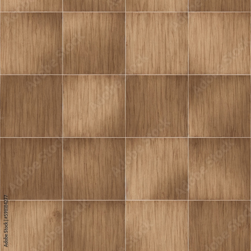 Simple Seamless Wood Tile Texture - Generative AI - Generative - AI