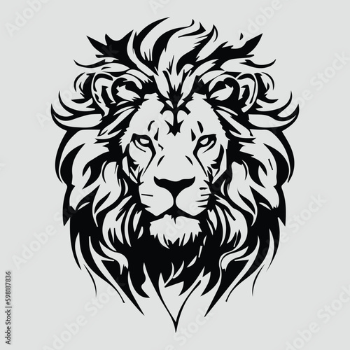 lion head vector