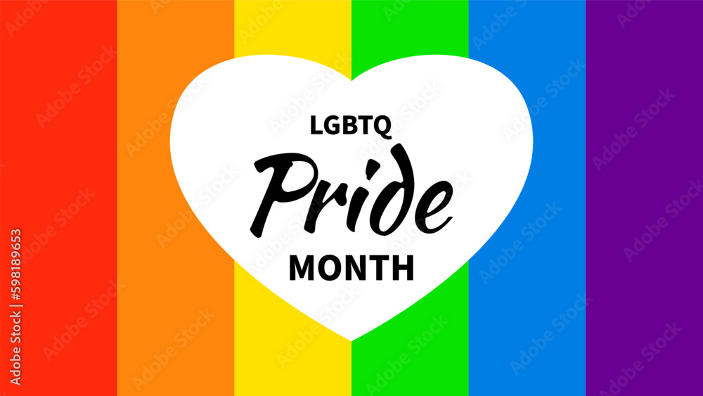 Pride Month at June 2023 LGBT Symbols with LGBT pride flag or Rainbow ...