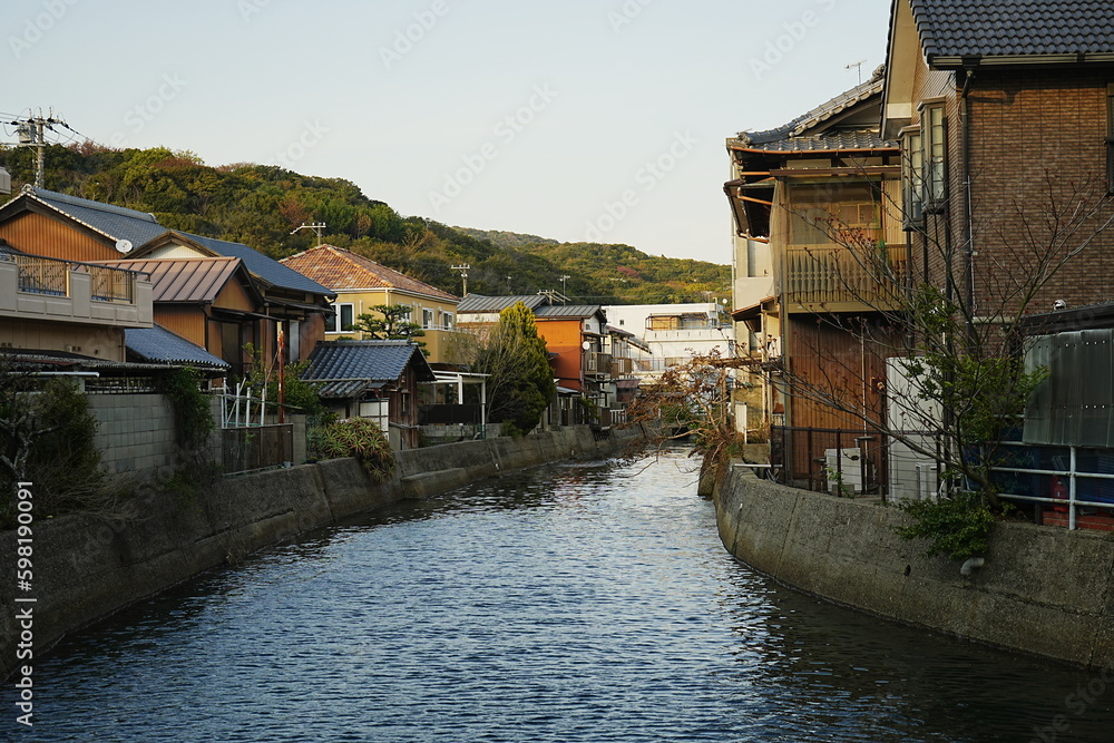 City View of Southern Awaji, Hyogo, Japan - 日本 兵庫 淡路島 南淡路市 街並み City View of Southern Awaji, Hyogo, Japan - 日本 兵庫 淡路島 南淡路市 街並み