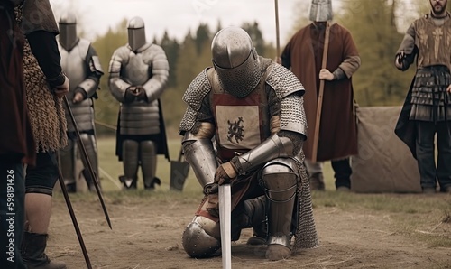 Even the bravest knights can lose in a sword duel Creating using generative AI tools