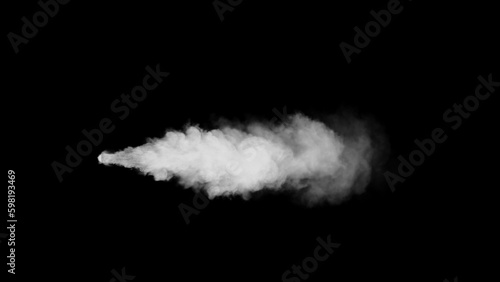 Smoke Blow on ฺBlack Background