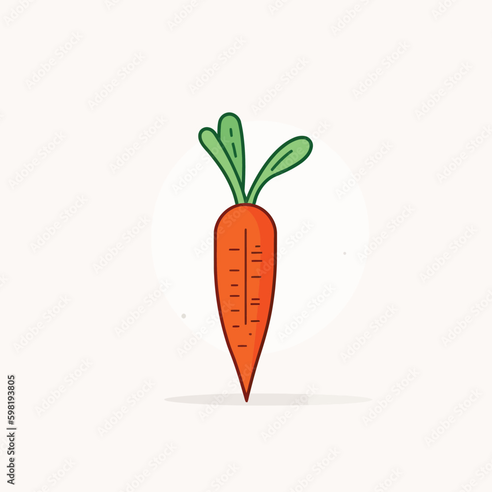 Carrot icon vector illustration Carrot icon vector illustration