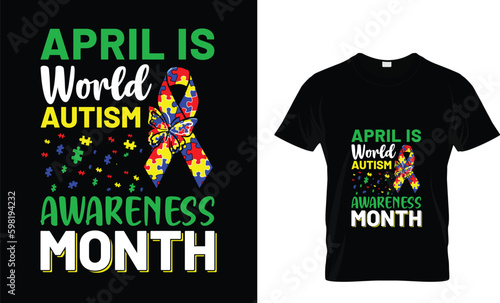 Autism don't just work till the...T-Shirt Design Template