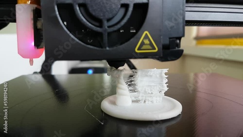 3d printer printing plastic design photo