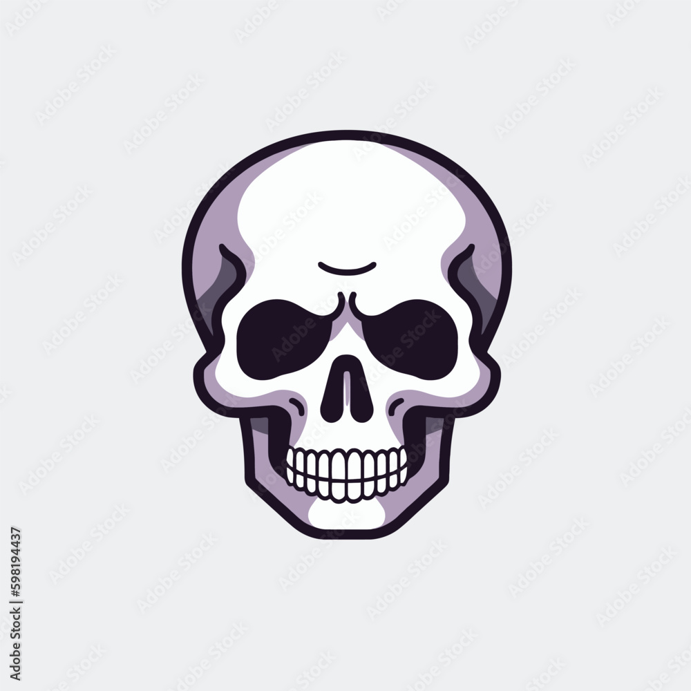 Anatomically correct human skulls set isolated. Hand drawn line art vector illustration. Anatomically correct human skulls set isolated. Hand drawn line art vector illustration.