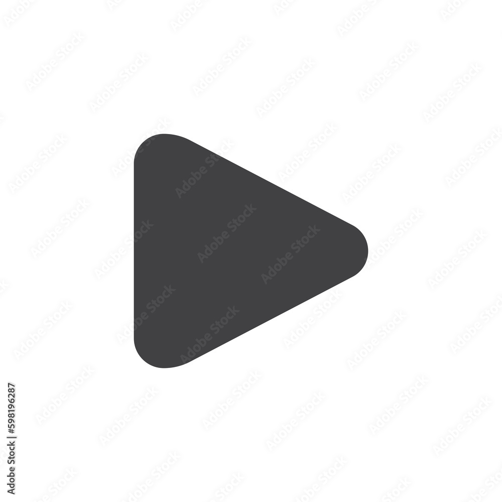 Play button vector icon Play button vector icon