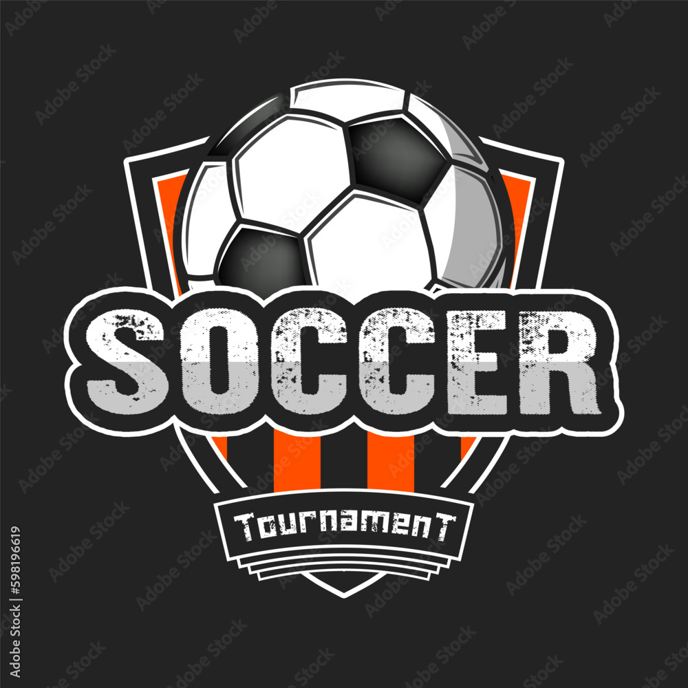 Soccer logo design template Soccer logo design template