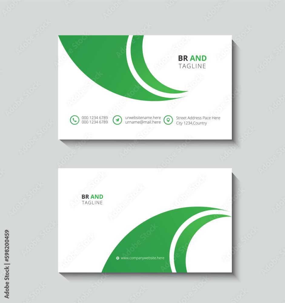 Fototapeta premium modern and clean professional business card template