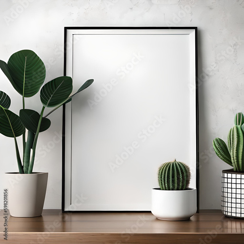 white room with plant