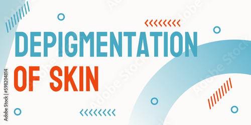 Depigmentation Of Skin: loss of skin color in patches or all over.