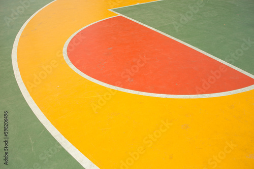 Abstract line tennis court