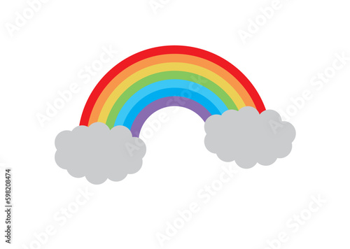 雲と虹のアイコン