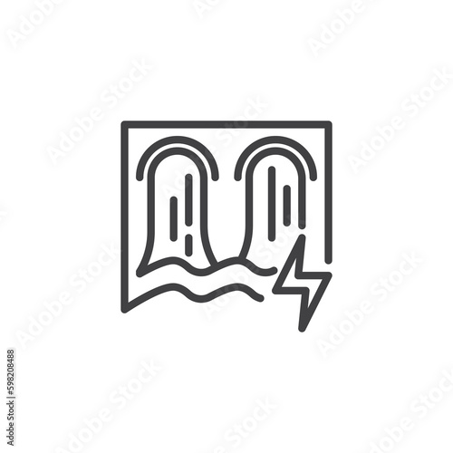 Hydro Energy line icon