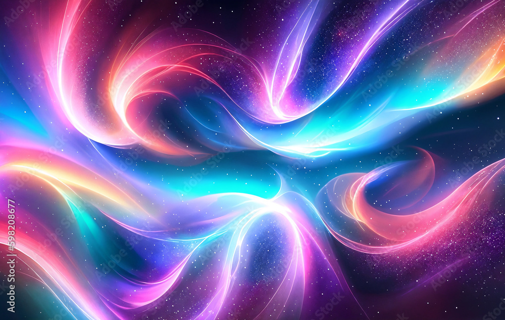 abstract solar wind in space background with generative AI technology abstract solar wind in space background with generative AI technology