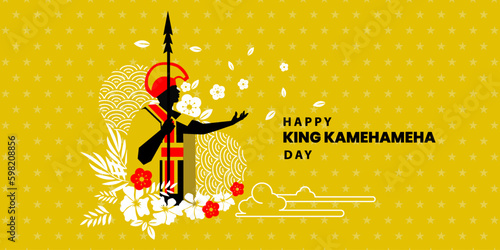 National Kamehameha Day Vector Illustration. can use for, landing page, template, ui, web, mobile app, poster, banner, flyer, background