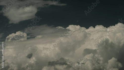 torm.4K.60fps.Fantastic colorful dramatic sky with clouds.Perfect for cinema, background.Timelapse.