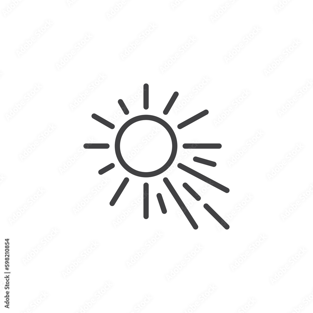 Sunlight line icon
