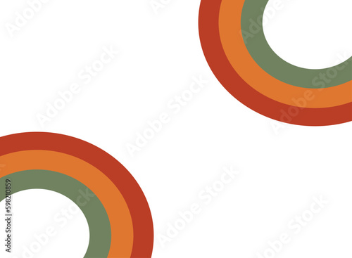 Rainbow Retro  Abstract and space to put text vector illustration design colorful color background creative for business banner, poster, flyer, card, cover	