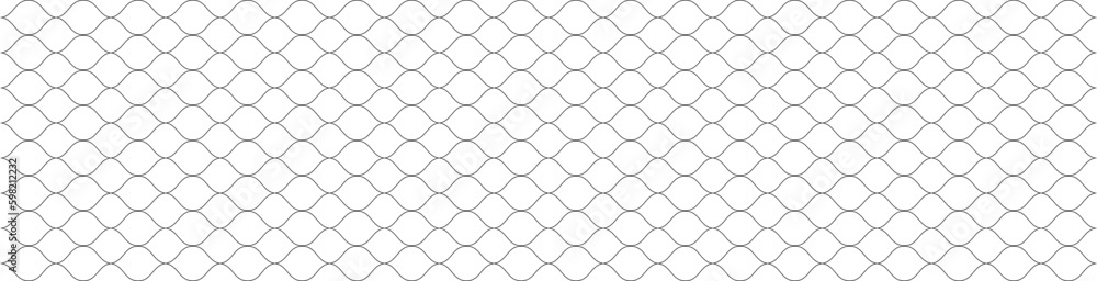 Mesh texture for fishing net. Seamless pattern for sportswear or football gates, volleyball net, basketball hoop, hockey, athletics. Abstract net background for sport. Vector mesh