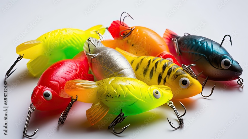 Bait for fishing, artificial bait with a hook to get the big catch