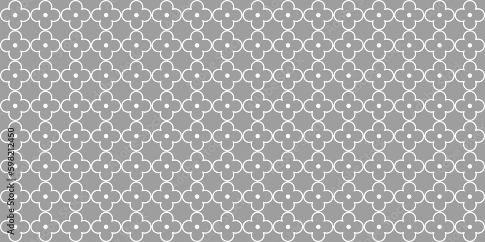 quatrefoil seamless pattern. medieval texture in church. geometric moroccan background. abstract arabic pattern. Vector wallpaper
