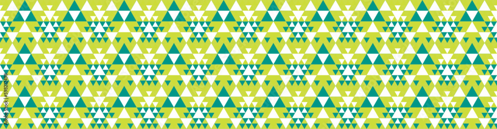 Geometric triangle pattern. Sierpinski triangle fractal. Abstract vector background. Seamless geomety texture for cloth, costume