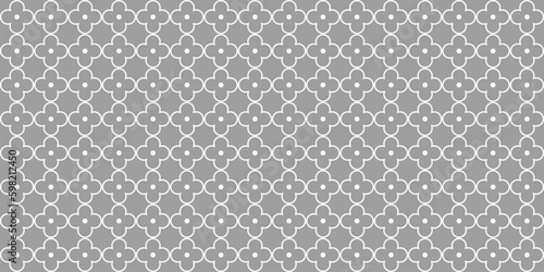 Obraz na płótnie quatrefoil seamless pattern. medieval texture in church. geometric moroccan background. abstract arabic pattern. Vector wallpaper w salonie