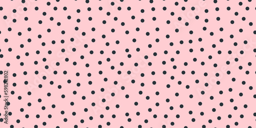 Obraz na płótnie random dots texture. small polka dot seamless pattern background. black and pink dots w salonie