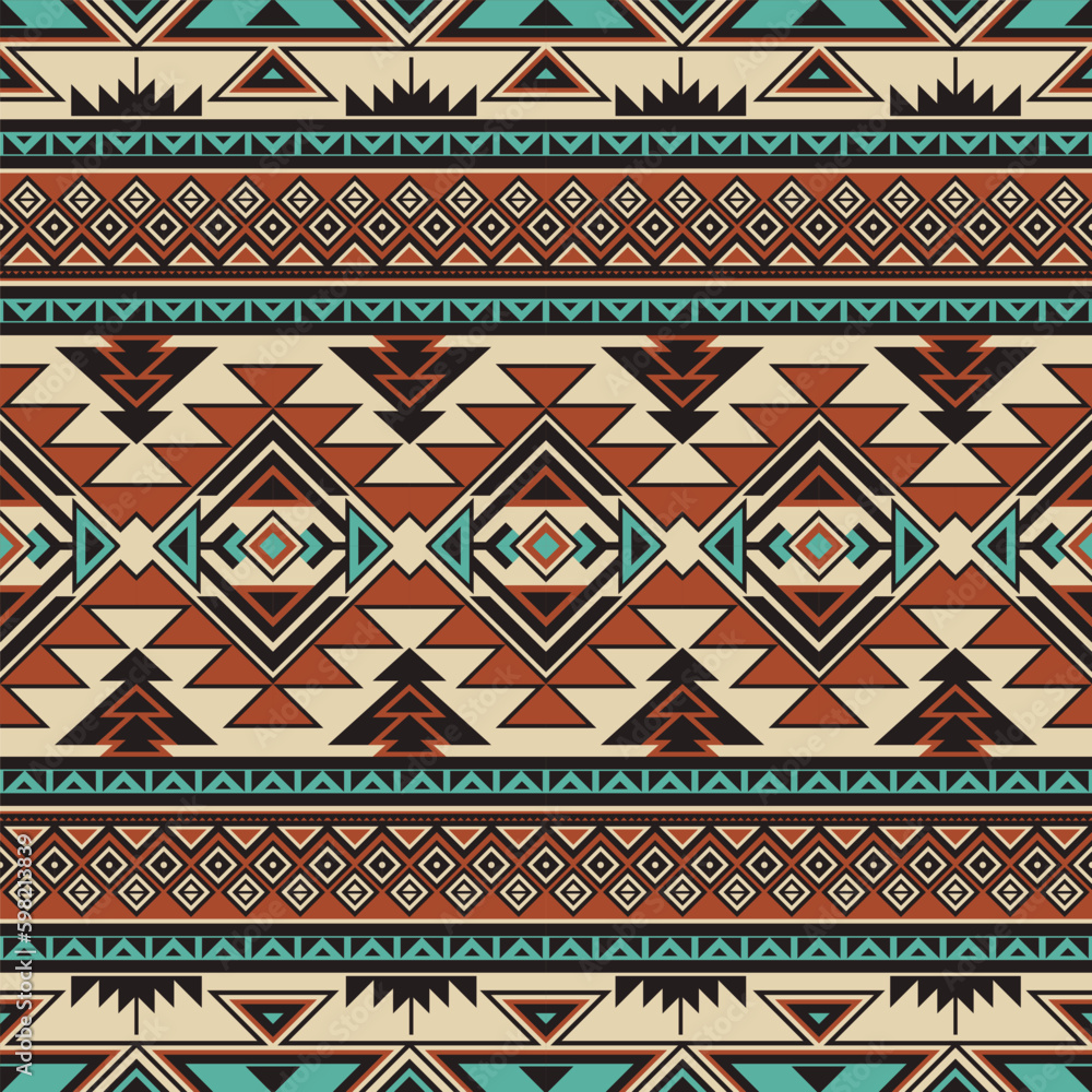 Native pattern american tribal indian ornament pattern geometric ethnic textile texture tribal aztec pattern navajo mexican fabric seamless Vector decoration fashion Native pattern american tribal indian ornament pattern geometric ethnic textile texture tribal aztec pattern navajo mexican fabric seamless Vector decoration fashion