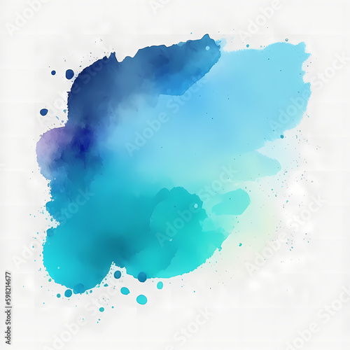 Blue Gradient Abstract Water color Background © Darwis