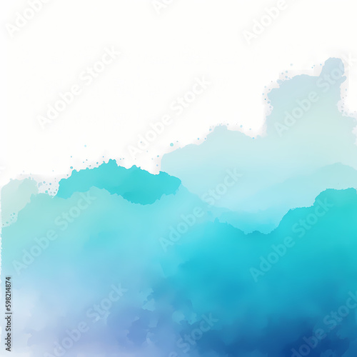 Blue Gradient Abstract Water color Background  © Darwis