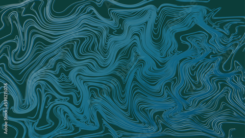 Abstract curved lines with gradient fill on green background. The size is 6000x3375 px